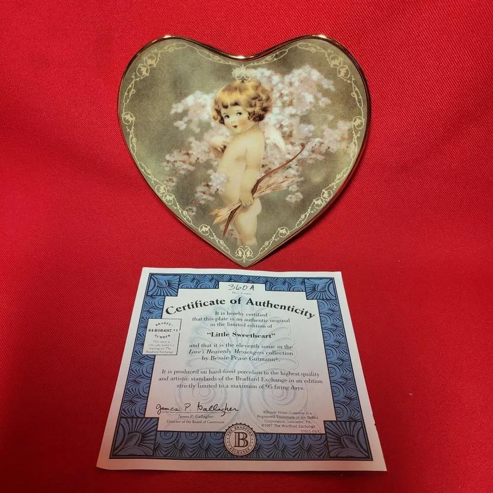 Vintage Bradford Exchange Little Sweetheart Decorative Plate 1997